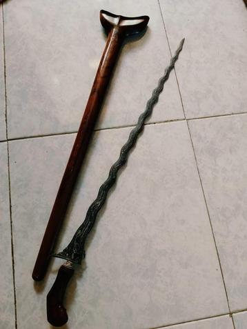 Antieke Keris Bangkinang 23 Luk Sumatra Beras Wutah SVE12 beschikbaar voor biedingen