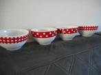 HD Collection rood witte kommen, Ophalen, Zo goed als nieuw, Overige stijlen, Kom(men)