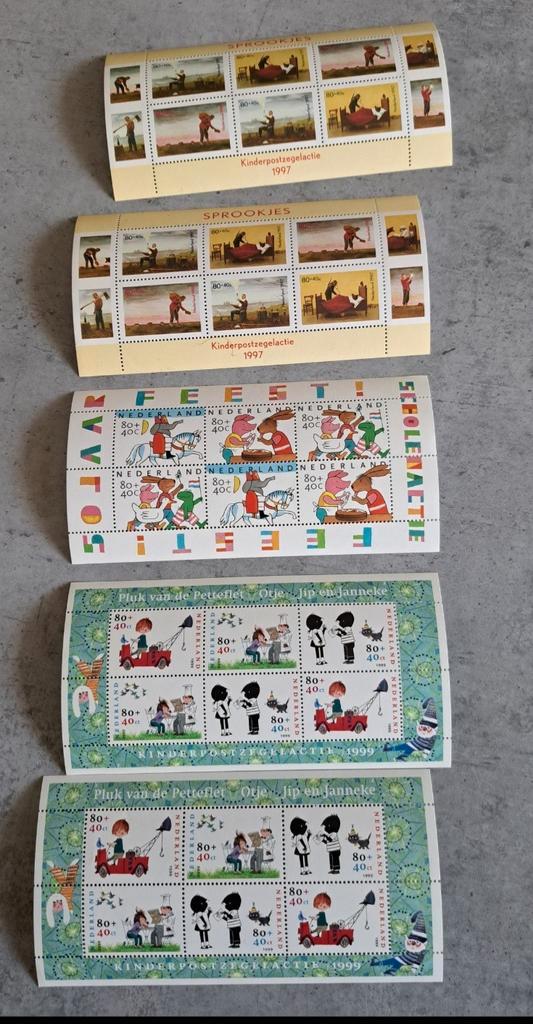 Kinderpostzegels diverse jaargangen, Postzegels en Munten, Postzegels | Nederland, Gestempeld, Na 1940, Ophalen