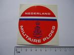 sticker MILITAIRE PLOEG Nederland team NL defensie vintage, Verzamelen, Stickers, Verzenden