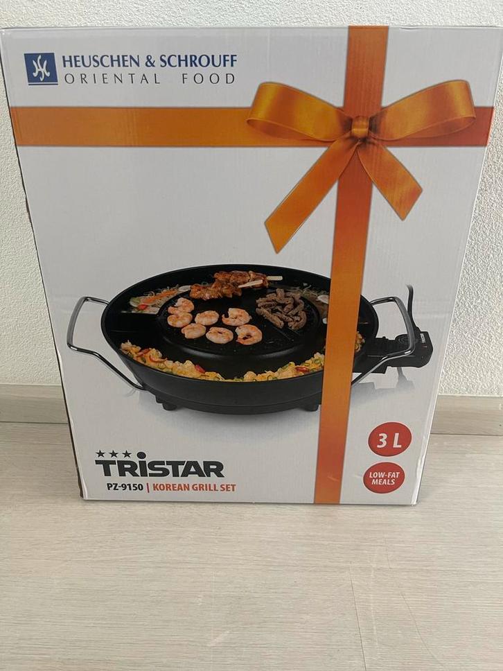 Tristar Koreaanse Grill Set - Nieuw in doos!, Witgoed en Apparatuur, Grillplaten, Nieuw, Tafelgrill, Vaatwasmachinebestendig, Ophalen
