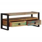 Tv-meubel Massief Gerecycled Hout Tv Media Dressoir, Ophalen, 100 tot 150 cm, Massief gerecycled hout, Zo goed als nieuw