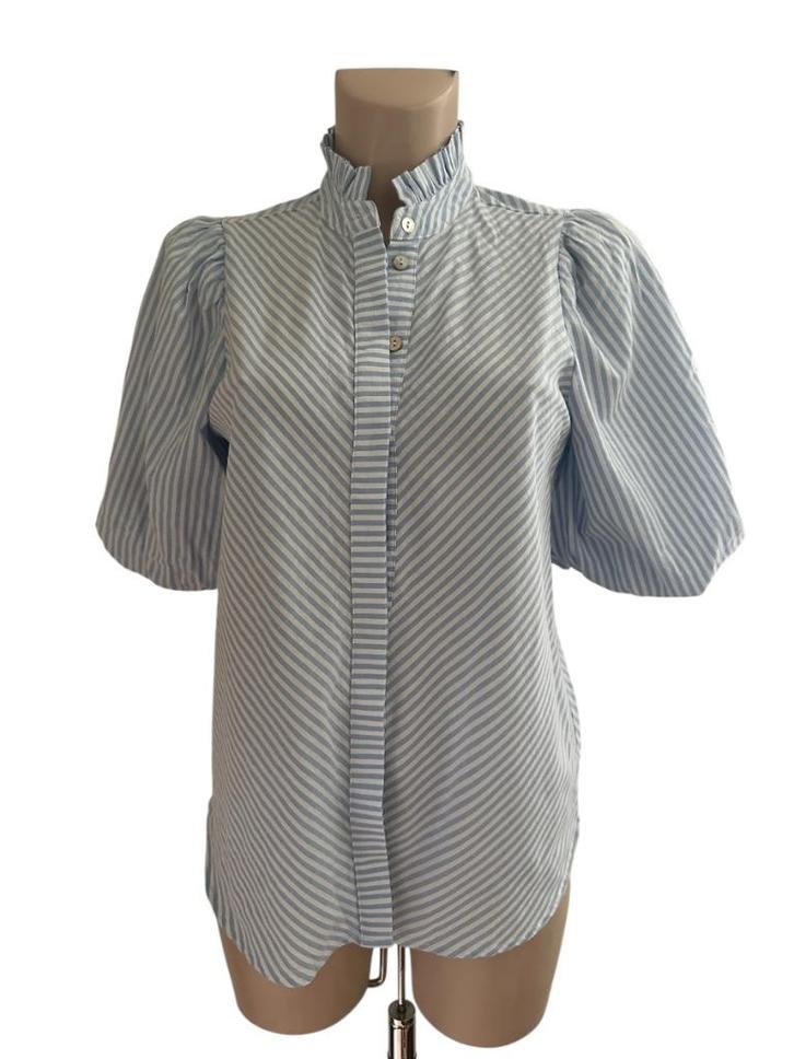 Nukus blouse S, Kleding | Dames, Blouses en Tunieken, Zo goed als nieuw, Maat 36 (S), Blauw, Ophalen of Verzenden