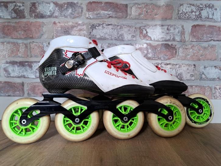 Hele gave Maple skeelers maat 41, ZGAN Grote wielen!, Sport en Fitness, Skeelers, Zo goed als nieuw, Inline skates 4 wielen, Ophalen of Verzenden