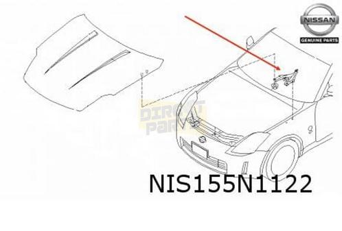 Nissan 350Z Motorkapscharnier Rechts Origineel! 65400CD70A, Auto-onderdelen, Carrosserie en Plaatwerk, Nissan, Nieuw, Ophalen of Verzenden