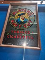 Mancave Vintage Tabacco cigarettes spiegel decoratie, Ophalen of Verzenden, Gebruikt, Reclamebord