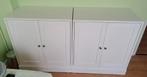 Twee identieke witte kastjes, Gebruikt, Verzenden, 50 tot 100 cm, Minder dan 100 cm