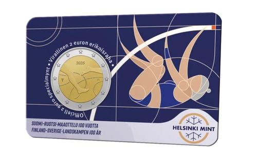 2 euro Finland “Fins-Zweedse Atletiekspelen’’ BU 2025, Postzegels en Munten, Munten | Europa | Euromunten, Losse munt, 2 euro