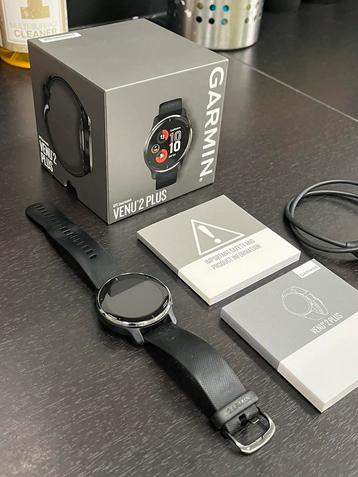 Garmin Venu 2 PLUS | RVS Zwart | 43mm | Siliconen Band beschikbaar voor biedingen