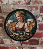 Oktoberfest Reclamebord met LED - 20cm, Ophalen of Verzenden, Reclamebord