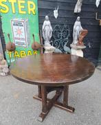 Echte oude ronde café bar / restaurant tafel 110 cm doorsnee, Ophalen