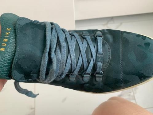 Nubikk NBKK stof/leren petrol armi motief sneakers Mt 40Port, Kleding | Dames, Schoenen, Zo goed als nieuw, Sneakers of Gympen