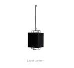 Layer hanglamp, Huis en Inrichting, Ophalen, 50 tot 75 cm, Zo goed als nieuw, Stof