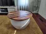 Salontafel met opbergruimte, Huis en Inrichting, Tafels | Salontafels, Ophalen, 50 tot 100 cm, Rond, 50 tot 100 cm