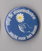 Stop de Atoomindustrie Anti Kernenergie button, Verzamelen, Speldjes, Pins en Buttons, Gebruikt, Niet vindbaar, Niet vindbaar