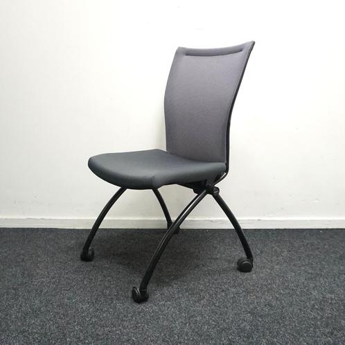 Haworth Comforto X99 Vergaderstoelen | Grijs | Opklapbaar, Huis en Inrichting, Stoelen, Gebruikt, Vijf, Zes of meer stoelen, Metaal