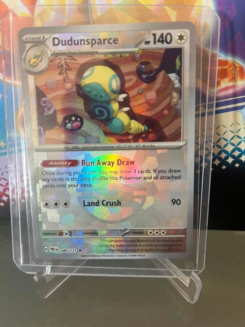 Pokémon Dudunsparce 080/131 prismatic evolutions pokeball, Tickets en Kaartjes, Beurzen, Eén persoon