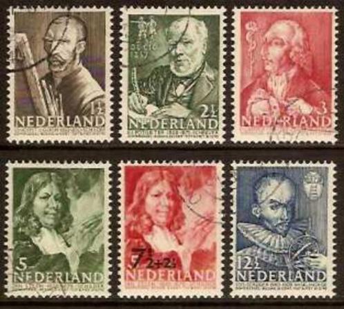 Nederland NVPH nr 350/5 gestempeld Zomerzegels 1940, Postzegels en Munten, Postzegels | Nederland, Gestempeld, T/m 1940, Verzenden