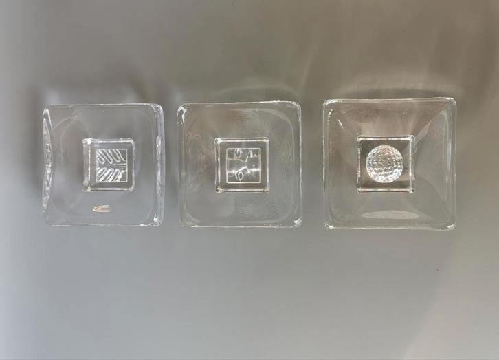 3 Kosta Boda days schalen schaal vintage design glas, Antiek en Kunst, Antiek | Glas en Kristal, Verzenden