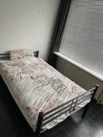 Twijfelaar Bed 120cm incl lattenbodem en matras, Ophalen, Gebruikt, Zwart, Twijfelaar