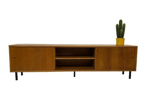 Vintage Dressoir Lowboard Tv Meubel Eiken jaren 80, Huis en Inrichting, Kasten | Dressoirs, Gebruikt, 25 tot 50 cm, Met deur(en)
