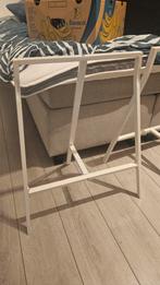 Witte Schragen - Ideaal Bureau!, Tafelpoot, Gebruikt, Ophalen of Verzenden, Metaal