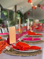 Rotan onderleggers 38cm, 50€ 10st., Ophalen of Verzenden, Zo goed als nieuw, Bord