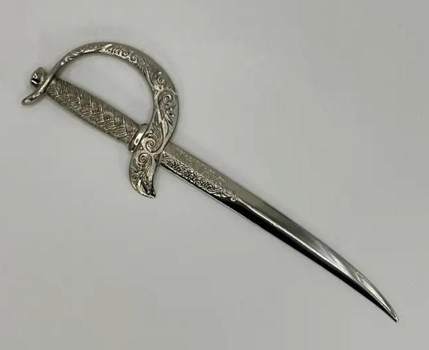 Waterloo verzilverde vintage briefopener, Antiek en Kunst, Curiosa en Brocante, Ophalen of Verzenden