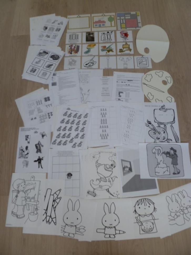 Kunst(enaar) thema. Vele materialen, o.a. woordkaarten., Kinderen en Baby's, Speelgoed | Educatief en Creatief, Zo goed als nieuw