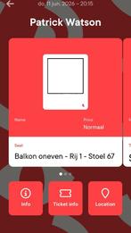 Patrick Watson Stadsgehoorzaal Leiden 11 juni 2026 zitplaats, Eén persoon, Juni