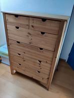Ladenkast onbehandeld grenen 6 laden, Huis en Inrichting, 5 laden of meer, 100 tot 150 cm, Zo goed als nieuw, Grenenhout