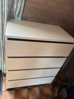 IKEA Malm ladekast wit - 4 lades, Overige materialen, Gebruikt, 100 tot 150 cm, 3 of 4 laden