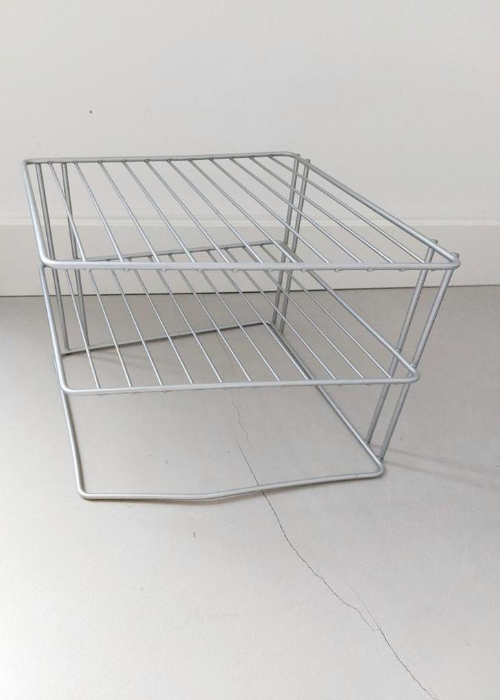 Metalen Bordenrek / Keukenrek 2 stuks  - 25x25x19 cm, Huis en Inrichting, Keuken | Keukenbenodigdheden, Zo goed als nieuw, Ophalen of Verzenden