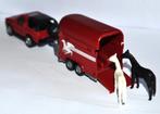 Siku: 2010 Opel Frontera 1027+paardentrailer 1917, Ophalen of Verzenden, Zo goed als nieuw, Overige typen, SIKU