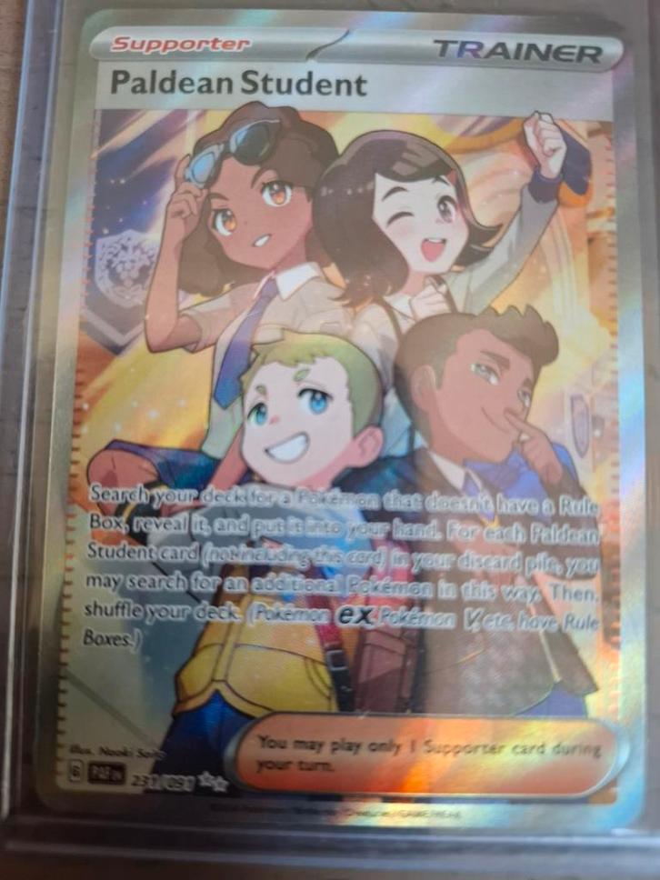 Paldean Student - Zilver Trainer - PAF 231/097, Hobby en Vrije tijd, Verzamelkaartspellen | Pokémon, Zo goed als nieuw, Losse kaart