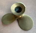 Kandelaar in de vorm van een scheepsschroef, Brons of Koper, Ophalen of Verzenden, Zo goed als nieuw, Kandelaar