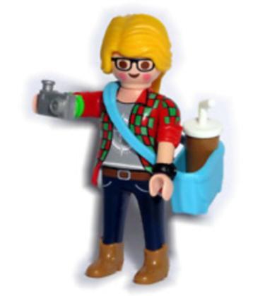 Playmobil Figures 21 Op vakantie/ Wereldreis/ Toerist & foto beschikbaar voor biedingen