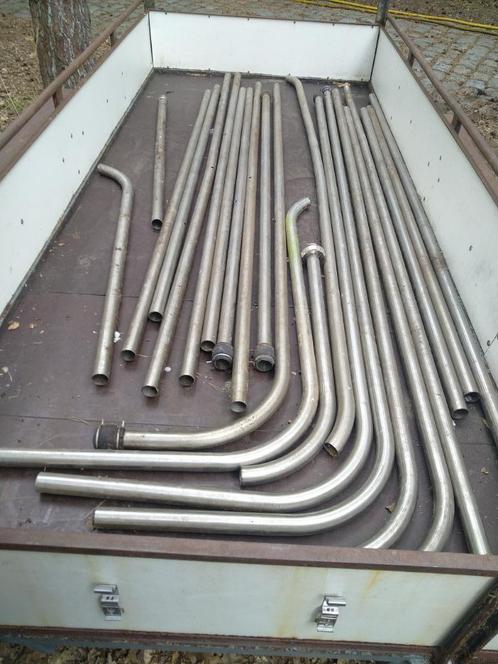 RVS buis 40mmØ x 1,5. Ruim 40m. Melkinstallatie. RVS 316, Doe-het-zelf en Verbouw, Metalen, Gebruikt, Overige metalen, Ophalen