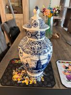 Delfts blauw vaas, Huis en Inrichting, Blauw, Aardewerk of Porselein, Ophalen of Verzenden, Zo goed als nieuw