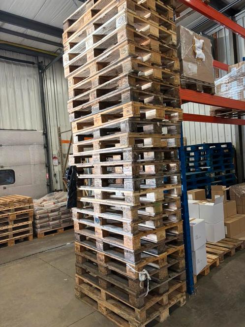 MOET WEG, Verkoop pallets  Eur/Blok/wegwerp (65, eurpal), Doe-het-zelf en Verbouw, Hout en Planken, Gebruikt, Pallet, Minder dan 200 cm