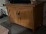 Blank eiken tv-kastje, Huis en Inrichting, Ophalen, Gebruikt, 100 tot 150 cm, Eikenhout