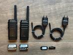 2x Motorola SL1600 (VHF) met accu’s, laders en prog.software, 15 km of meer, Ophalen of Verzenden, Zo goed als nieuw, Portofoon of Walkie-talkie