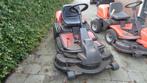 2 x husqvarna  frontmaaiers  met laswerk maaidek hydrostaat, Tuin en Terras, Zitmaaiers, Ophalen, Gebruikt, Husqvarna, Nederland