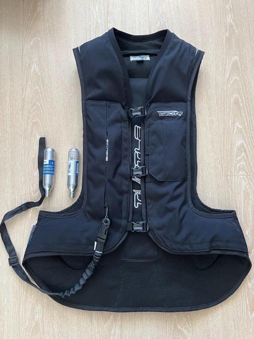 Helite Turtle 2.0 Airbag Vest zwart L, Motoren, Kleding | Motorkleding, Overige typen, Heren, Tweedehands, Ophalen of Verzenden