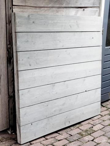 Steigerhouten tafelblad, tafelblad grijs steigerhout beschikbaar voor biedingen