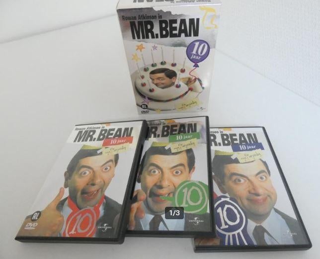 dvd box - rowan atkinson in mr bean 10 jaar, Alle leeftijden, Ophalen of Verzenden, Zo goed als nieuw, Boxset