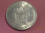 No.790- 2x Rijksdaalder Antillen 1964 + Curacau 1944 zilver, Zilver, Ophalen of Verzenden, Koningin Wilhelmina, Losse munt