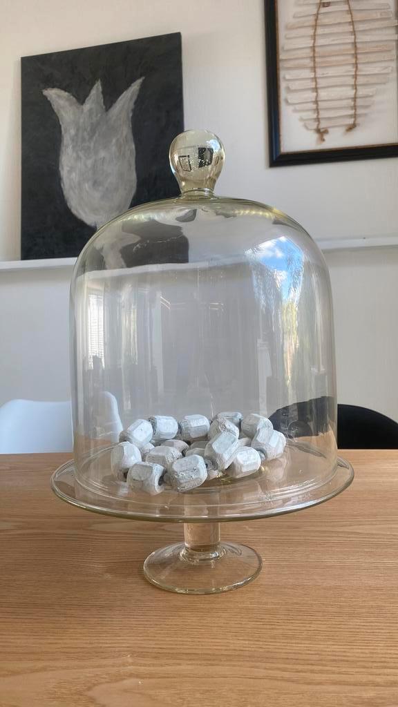 Grote stolp met gratis  plateau- 45 cm hoog, Huis en Inrichting, Woonaccessoires | Stolpen, Gebruikt, Ophalen