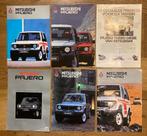 6x Mitsubishi PAJERO Brochure/folde 4wd jaren 80, Ophalen of Verzenden, Zo goed als nieuw, Mitsubishi