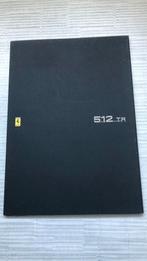 Ferrari 512TR brochure., Ophalen of Verzenden, Zo goed als nieuw